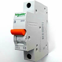 Автоматический выключатель ВА63 1полюс 6А Schneider Electric серия Домовой