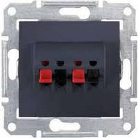 Аудио розетка (черный) графит Sedna(Седна) Schneider electric (Шнайдер электрик)