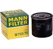 Фільтр масляний Ланос, Авео MANN, W712/75