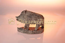 Статуетка Кабан малий сірий