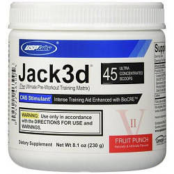 Передтренувальний комплекс USPLabs Jack3d 250g