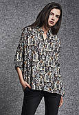 Жіноча блуза різнокольорова з віскози. Модель 260003 Enny.