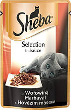 Вологий корм Sheba (Шеба) cig POU для кішок яловичина в соусі, 85 г