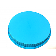 Силіконова форма для випікання тарту (кругла) Home Essentials B1143 Синій, фото 2