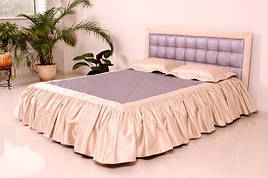 Ліжко "Ніфертіті" двоспальне з м'яким узголів'ям та підйомним механізмом