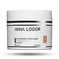 Маска цитрусовая для жирной кожи Art.255 Anna LOGOR Oil Control Citrus Mask 250 ml