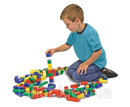 Дерев'яна іграшка Melissa&Doug 100 дерев'яних кубиків, фото 3