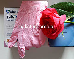 Нітрилові рукавички рожеві Medicom (100 шт.), фото 1