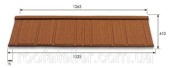 Композитна черепиця Metrotile Wood