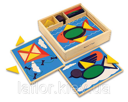 Дерев'яна іграшка Melissa&Doug Мозаїка для початківців, фото 3