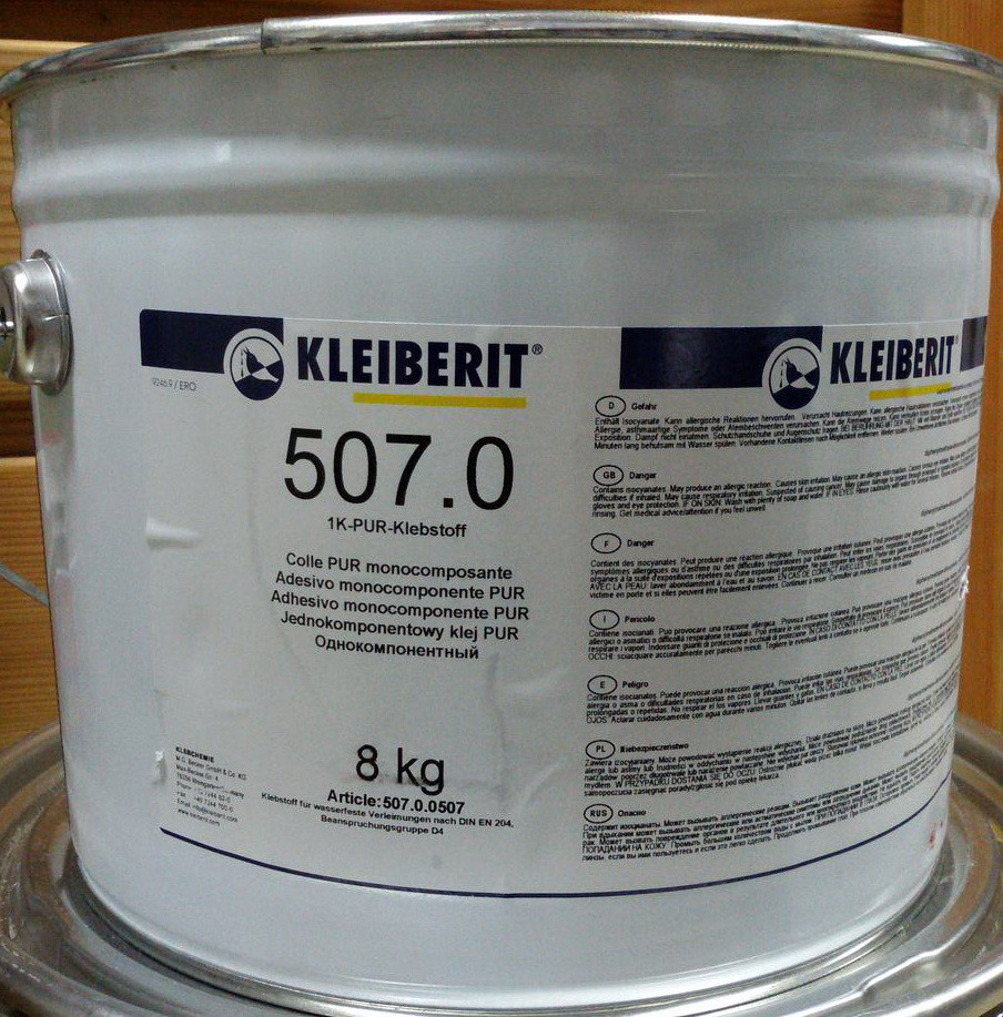 Клей ПУР Kleiberit 507.0 Д4 (відро 8 кг), поліуретановий Д4, Kleiberit