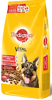 Корм PEDIGREE (Педігрі) для дорослих собак великих порід яловичина рис, 15 кг