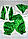 Костюм гнома для хлопчика з атласу зеленого кольору 3-6 років, фото 3
