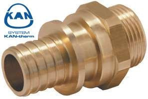 З'єднувач Push з манжетою з різзю зовнішньою 18х2.5 1/2" KAN — therm