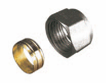 Обтискання на мідну трубку 15х1/2" ВР KAN — therm
