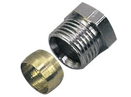 Обтискання на мідну трубку 15х1/2" ЗР KAN — therm