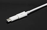 Type C адаптер, перехідник з microUSB на USB type C, колір білий, фото 3