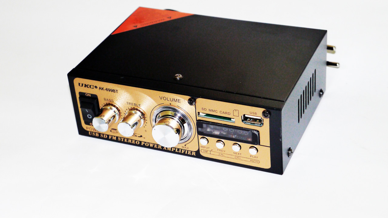 Підсилювач звуку UKC 699BT FM USB Блютуз 2x300W, фото 1