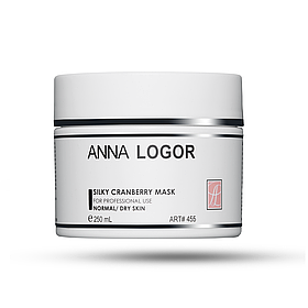 Маска шовкова зволожуюча з екстрактом журавлини Art.455 Anna Logor Silky Cranberry Mask 250 ml