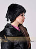 Жіноча шапка з ондатри  ⁇  натуральне хутро, фото 3