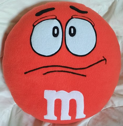 Подушка M&M жовтогарячий (45 см)