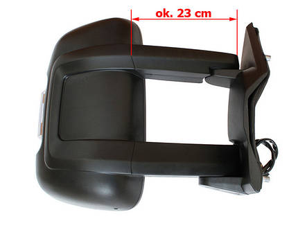 Дзеркало в зборі електро довге Ducato Boxer Jumper 06, фото 3