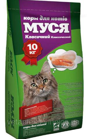 Корм для котів "Муся" класик, 10кг