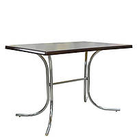 Прямоугольный стол для кафе ROZANA DUO chrome ДСП 1200*800 венге