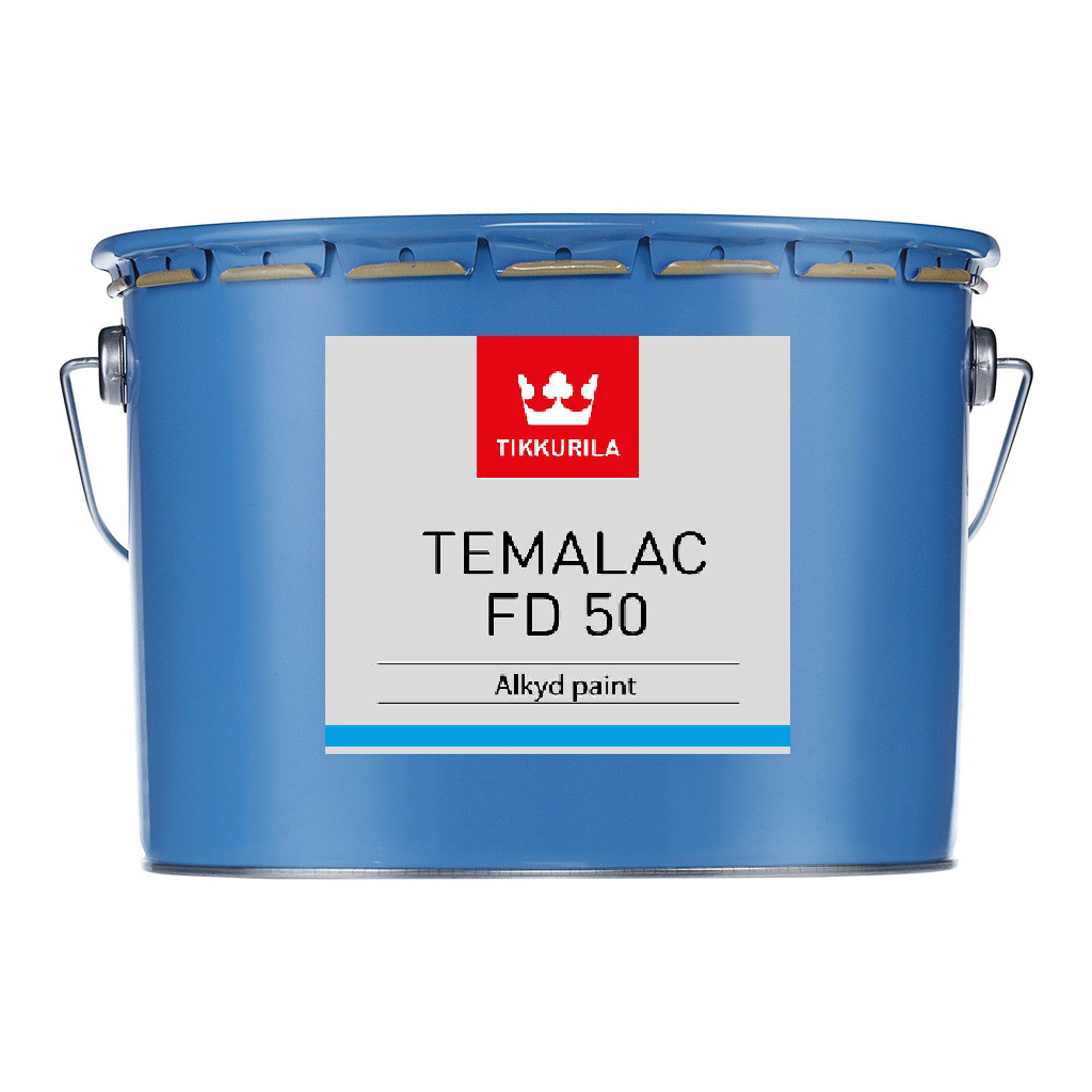 Алкідна фарба для металу TIKKURILA TEMALAC FD50 (ТІККУРІЛА ТЕМАЛАК) 2.7л TVL, біла