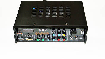 Підсилювач UKC AV-313BT + КАРАОКЕ 2 мікрофона