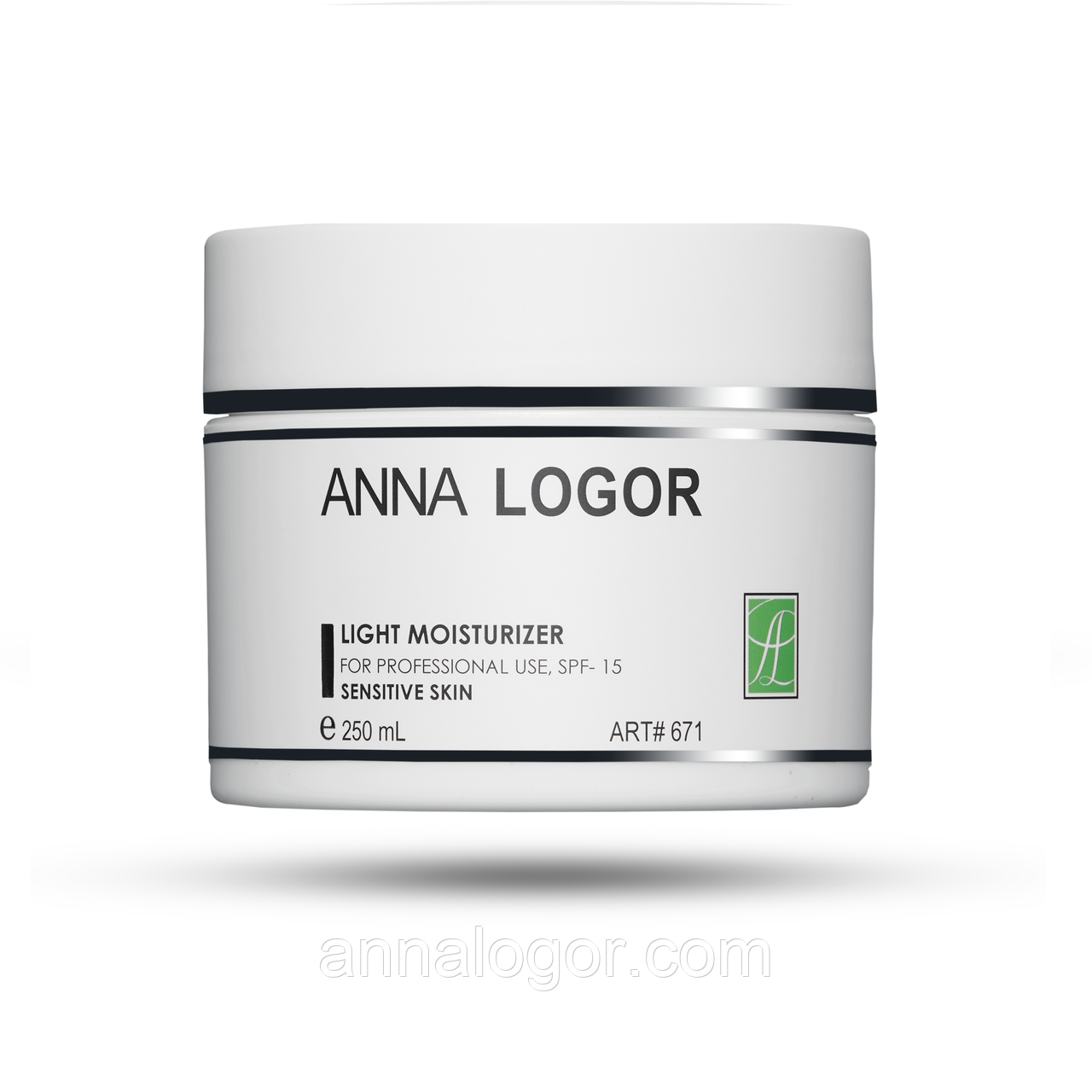 Легкий крем для чутливої шкіри Art.671 Anna Logor Light Moisturizer for Sensitive Skin 250 мл