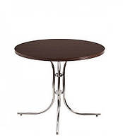 Круглий стіл для кафе SONIA chrome ДСП венге D800