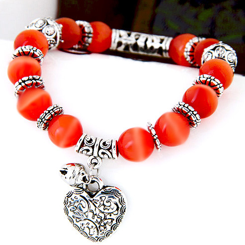 Браслет із жовтогарячого Котячого очей, фото 1