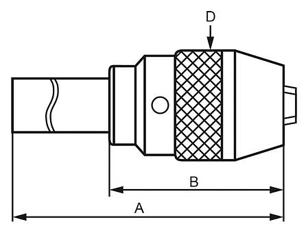 Швидкозатискний патрон з хвостовиком MK 3/1 - 16 мм, фото 2