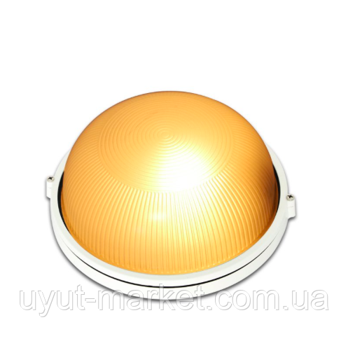Герметичный светильник 230х100мм IP54, Е27 без лампы, белый круг - фото 2 - id-p612614974