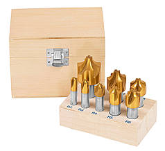 Набір різаків квадронта HSS, 8 шт.