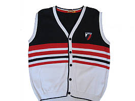 Жилет для хлопчика Dr.Kid 501-280 синій з білим 110-128