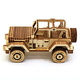 Дерев'яний конструктор Wood Trick Джип Сафарі. Техніка складання - 3d пазл, фото 3