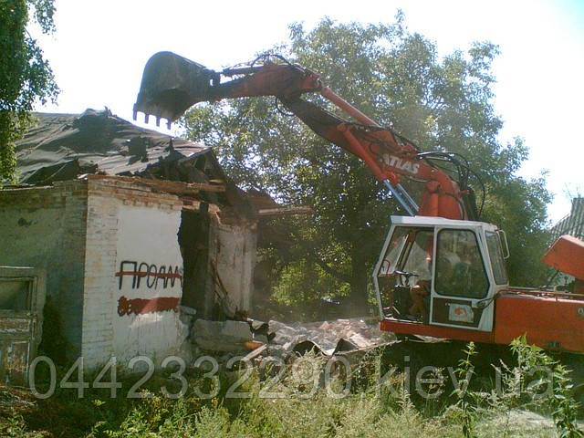 Демонтаж цегляних будинків дач — Київська зона