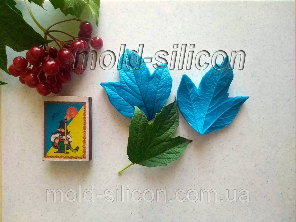 Силіконовий вайнер "Лист калини 2", фото 1
