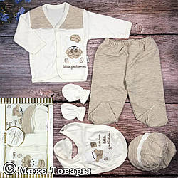 Комплект одягу на виписку хлопчика Зріст: 56 см Розмір: 0 - 3 місяців (6921-1)