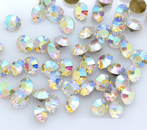 Стрази Swarovski конусні PP4 Crystal AB 100 шт (розсип), фото 1