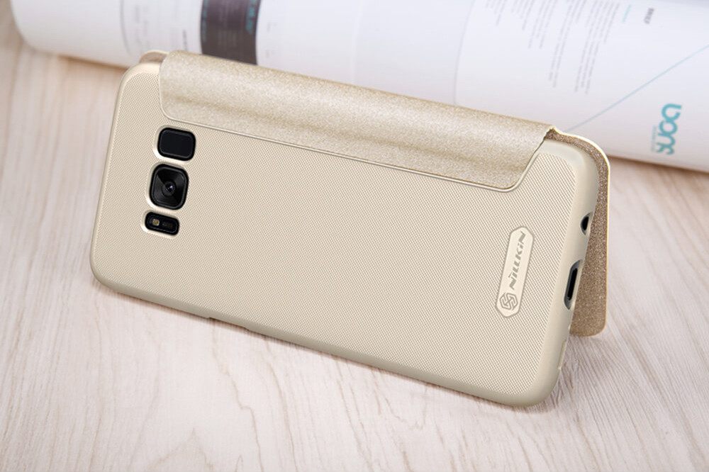 Чехол Nillkin Sparkle для Samsung Galaxy S8 (G950) Shampaign Gold - фото 7 - id-p748942916