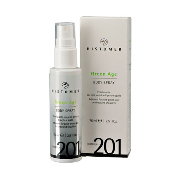 Histomer FORMULA 201 green age body spray спрей для тіла у разі проблемної шкіри