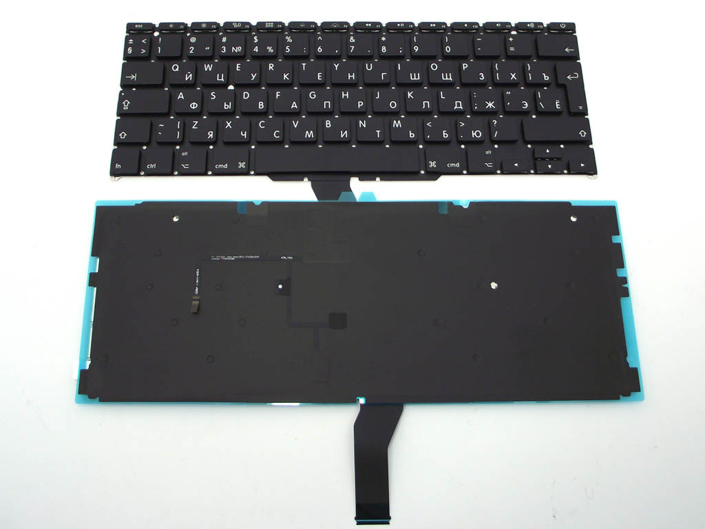 Клавіатура для APPLE A1370, A1465 Macbook Air (MC505, MC506) 11.6" (RU, Big Enter з підсвіткою), фото 1