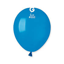Латексні повітряні кульки 5" пастель 10 синій Gemar