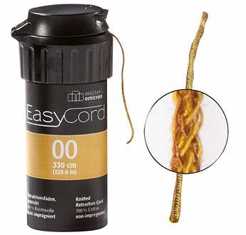 EasyCord - в'язана ретракционных нитка коричнева, розмір 00, 330 см