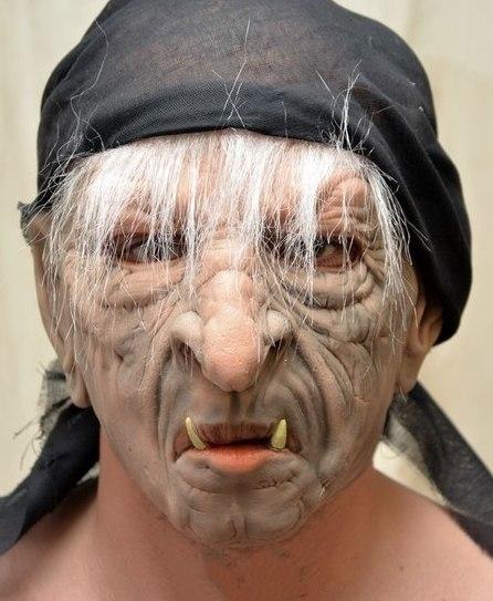 Маска "Баба Яга"- маска на праздник, маска на Хэллоуин!