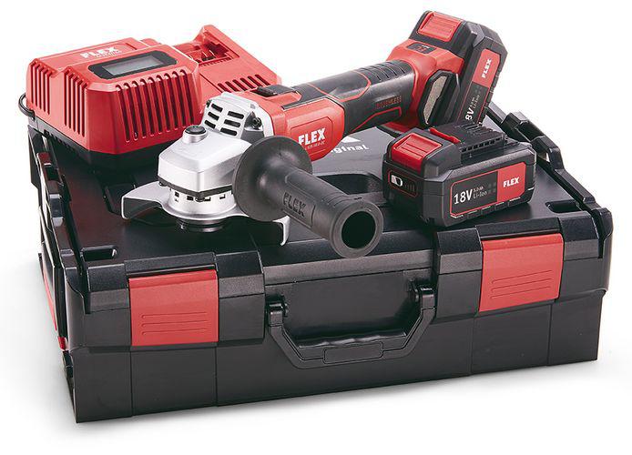 FLEX L 125 18.0-EC/5.0 Set, Акумуляторна кутова шліфувальна машина ACCUFLEX 18,0 В, 125 мм