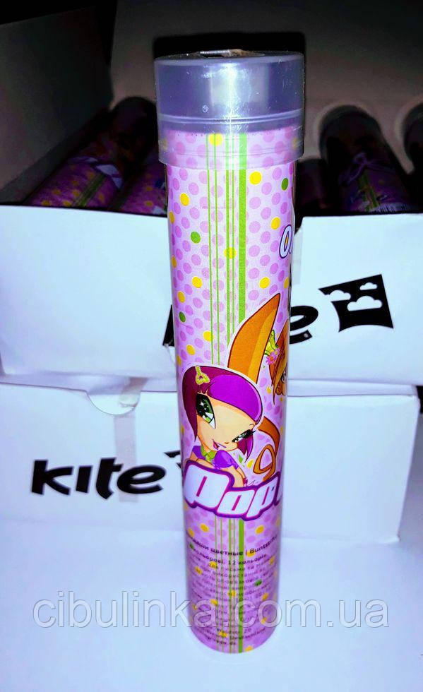 Олівці кольорові Kite "Pop Pixie", у металевому тубусі зі стругачкою 12 шт.